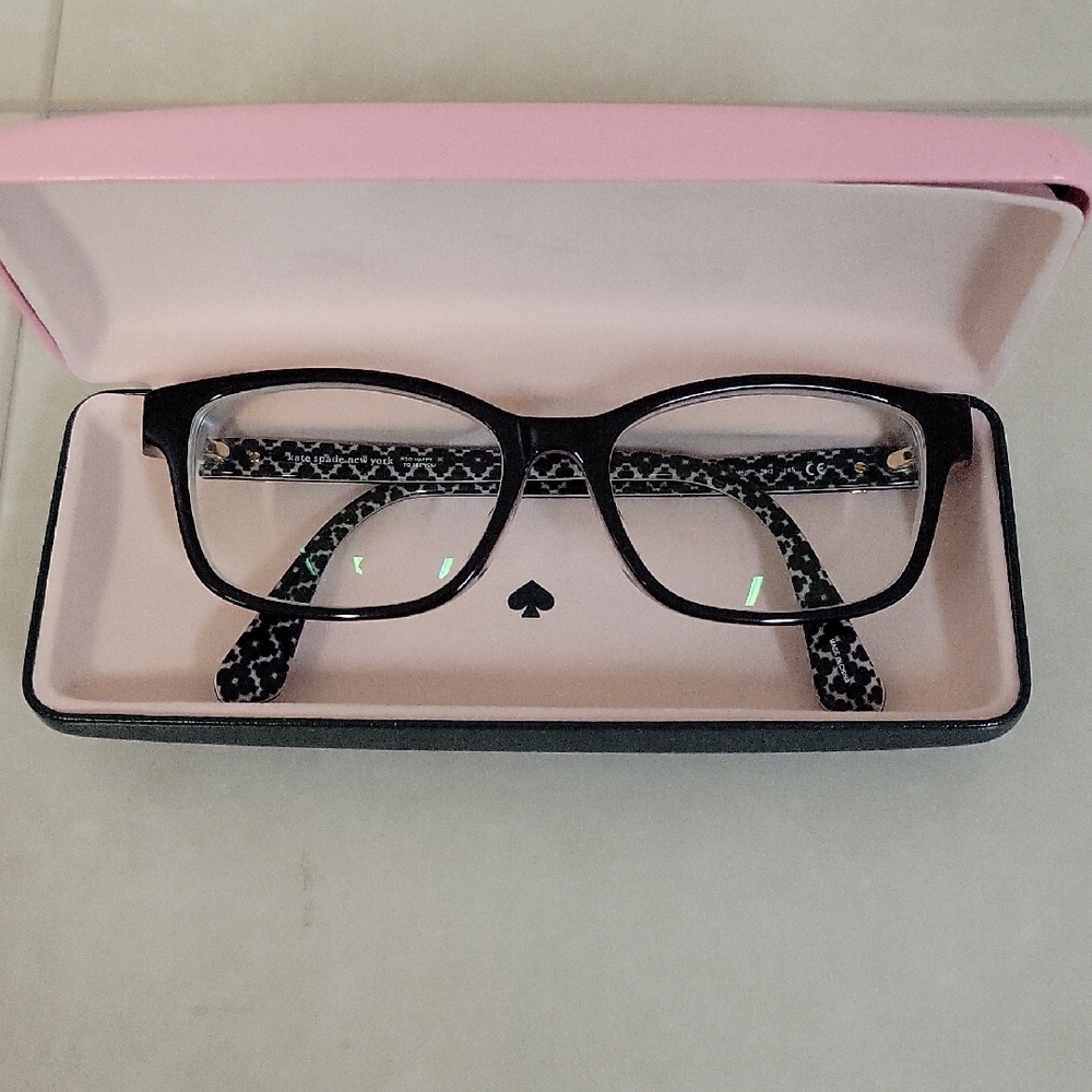 Kate Spade Black and White Glasses with Retro Charm